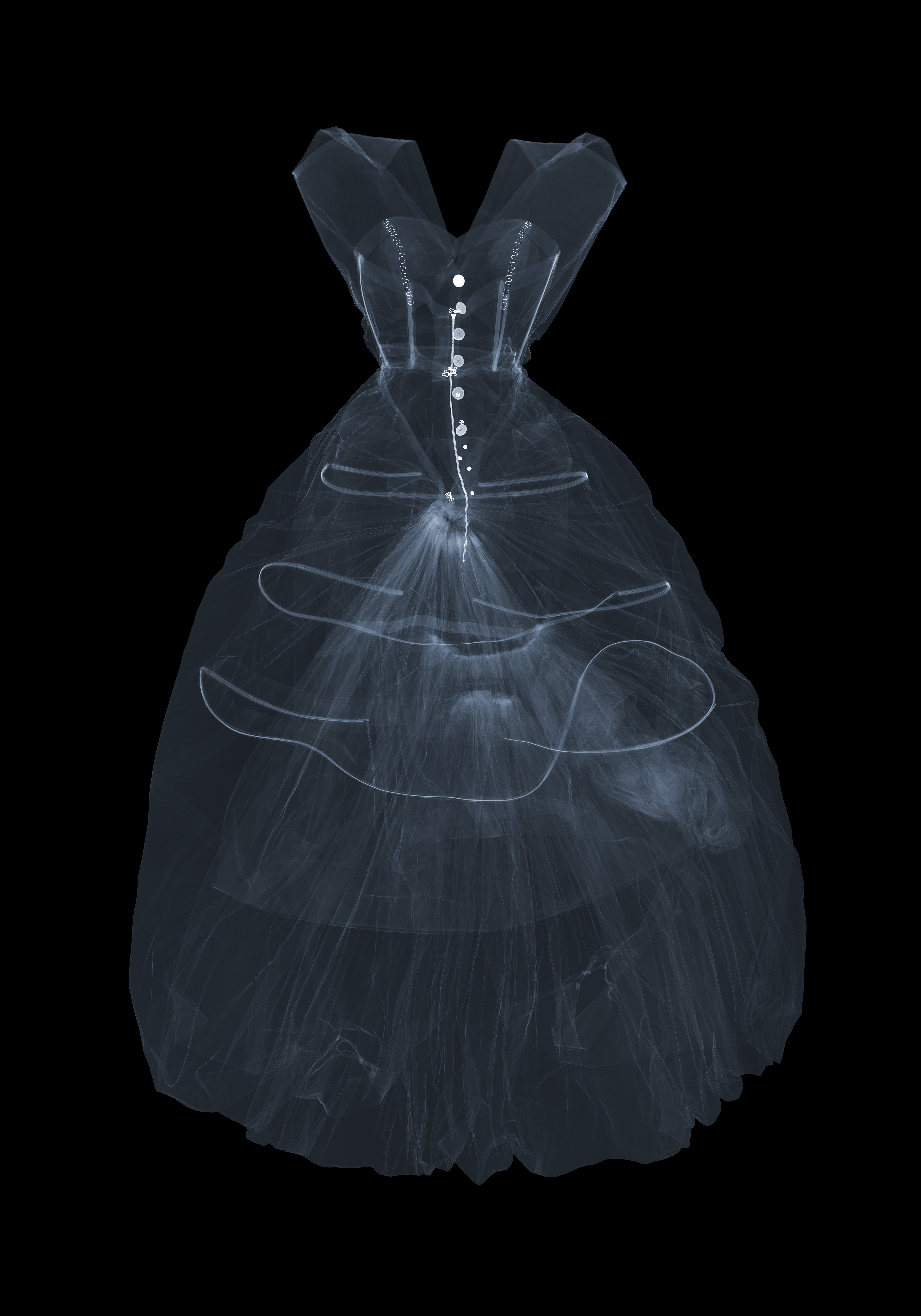 WORK: Nick Veasey's x-ray photographs of Balenciaga's garments