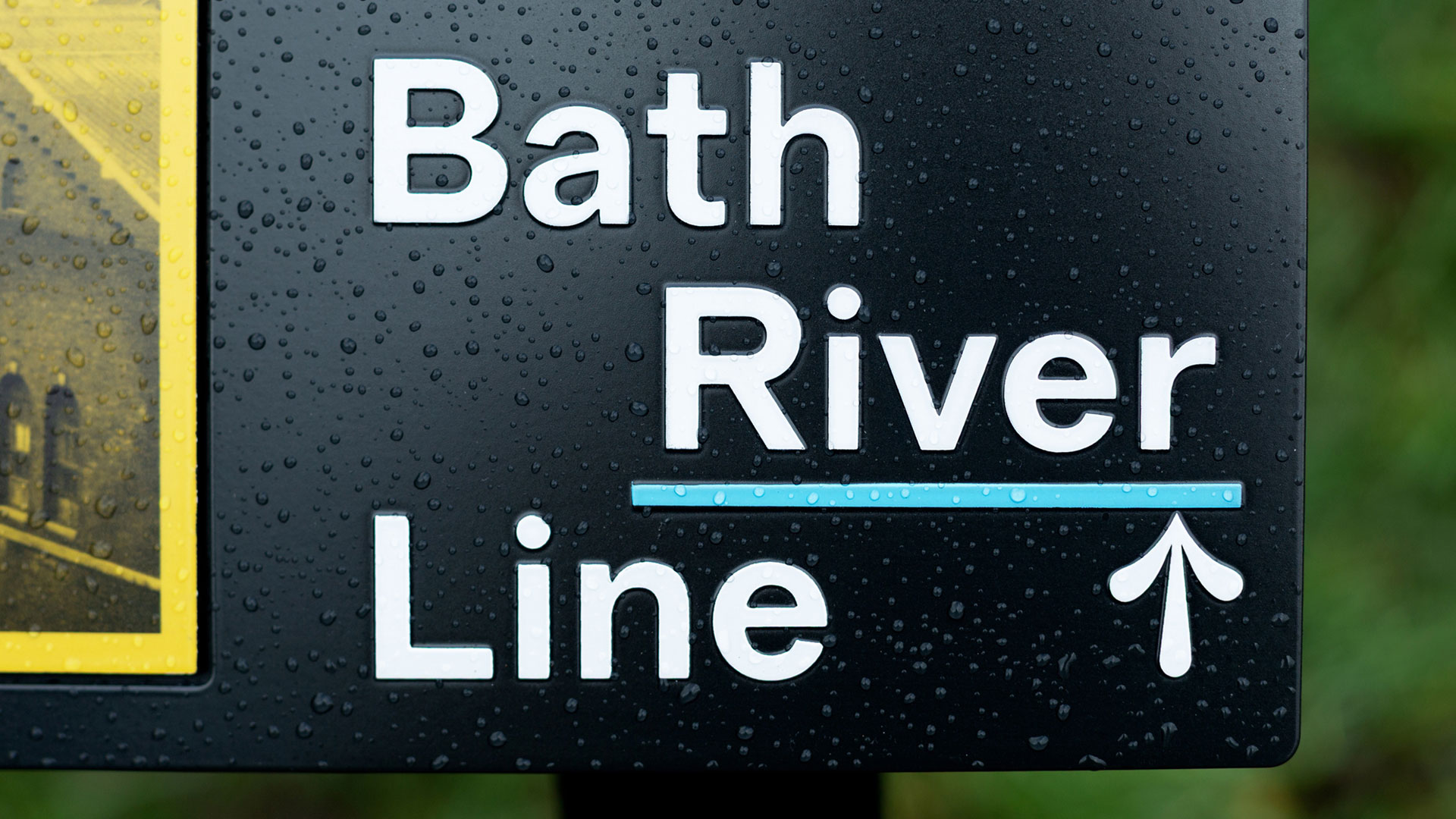 Flood markers inspire new branding and signage for Bath River Line